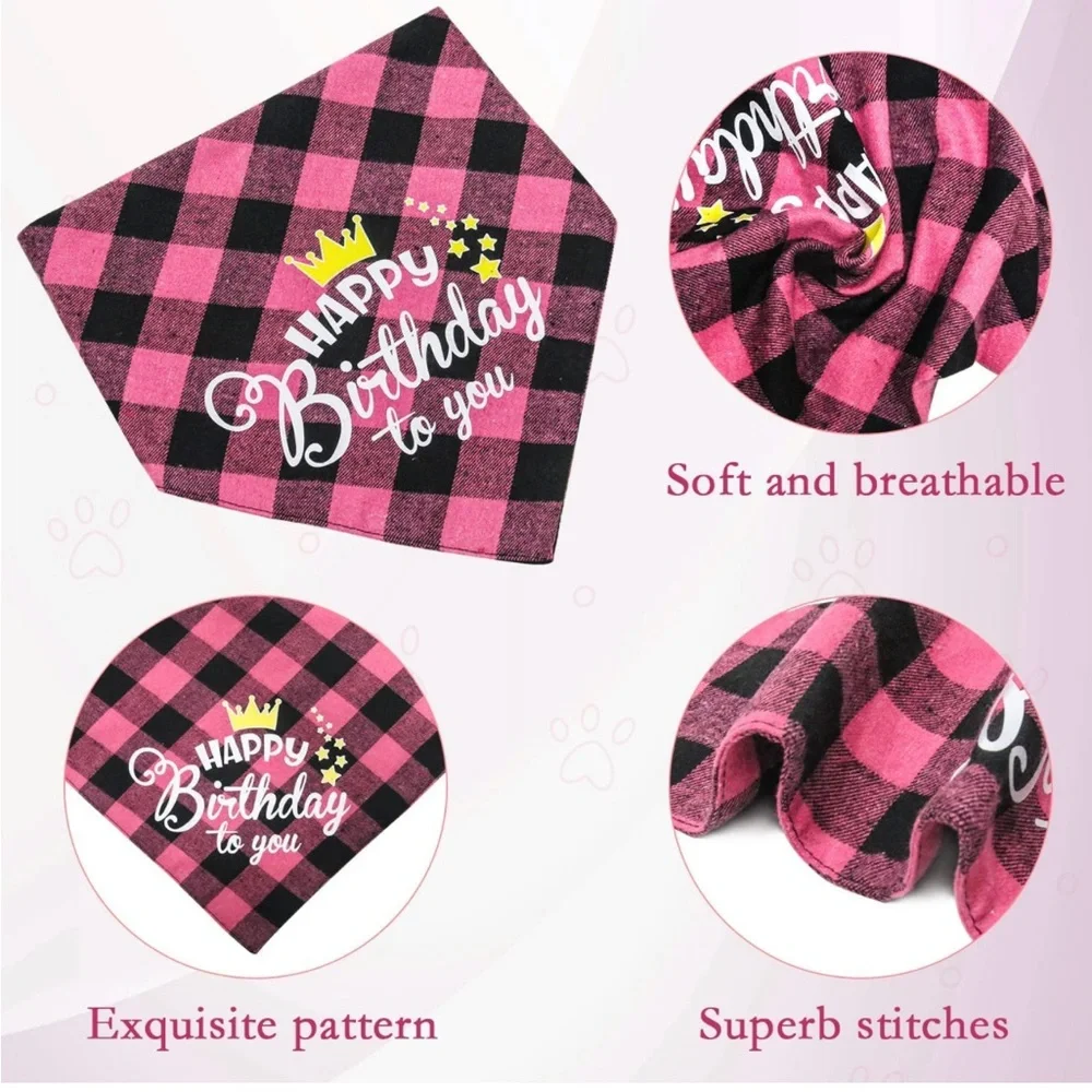New BIEOFFEI Dog Birthday Party Supplies - Dog Birthday Party (6 Pieces Set) - Picture 6 of 8